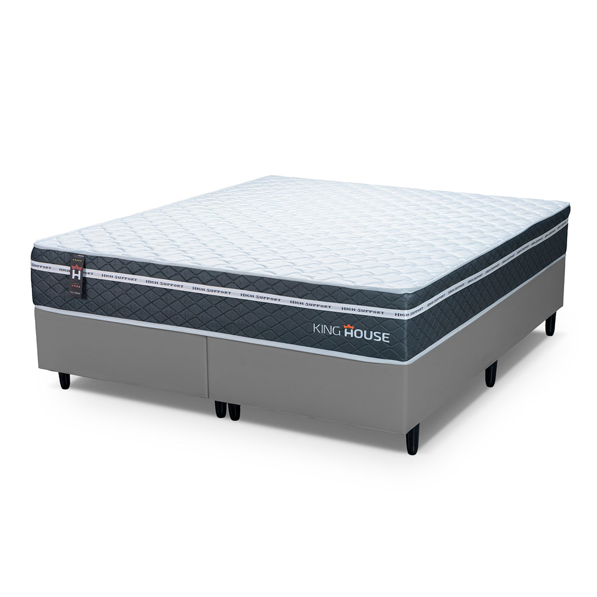 Cama Box Cairo Molas Ensacadas Queen 158x198 King House