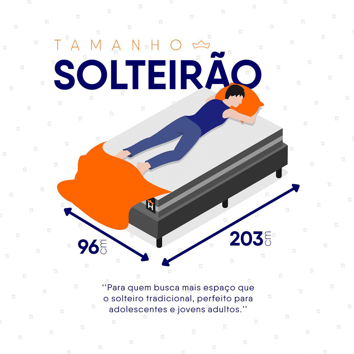 Cama Box Cairo Molas Ensacadas Solteirão 96x203 King House