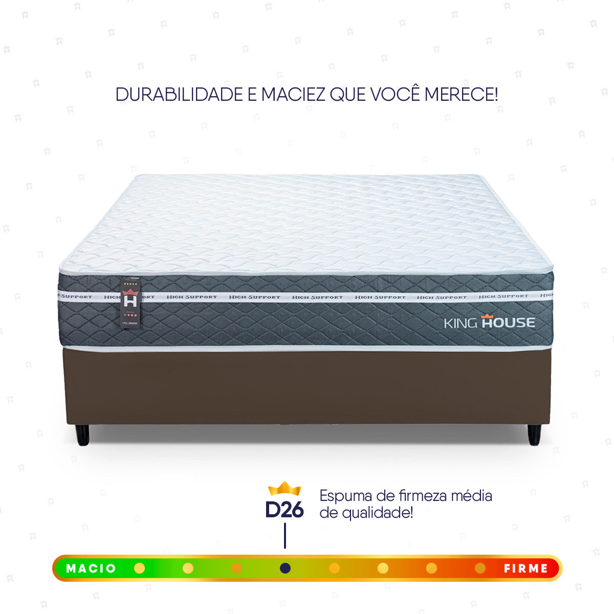 Cama Box Cairo Molas Ensacadas Casal 138x188 King House