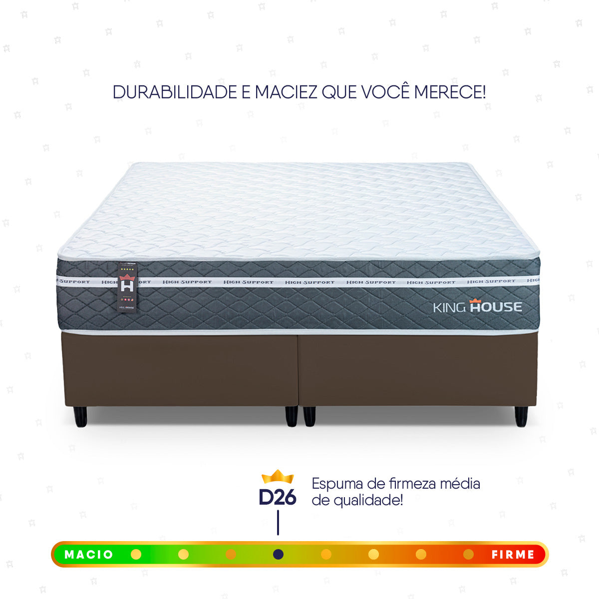 Cama Box Cairo Molas Ensacadas Queen 158x198 King House