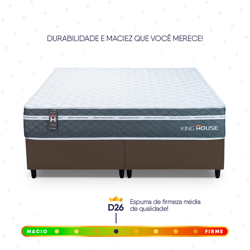 Cama Box Cairo Molas Ensacadas Queen 158x198 King House