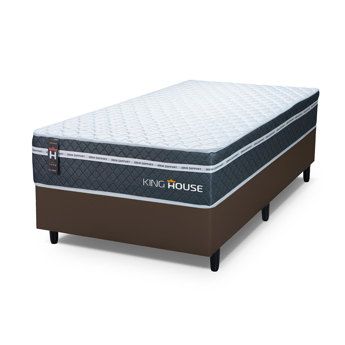 Cama Box Cairo Molas Ensacadas Solteirão 96x203 King House