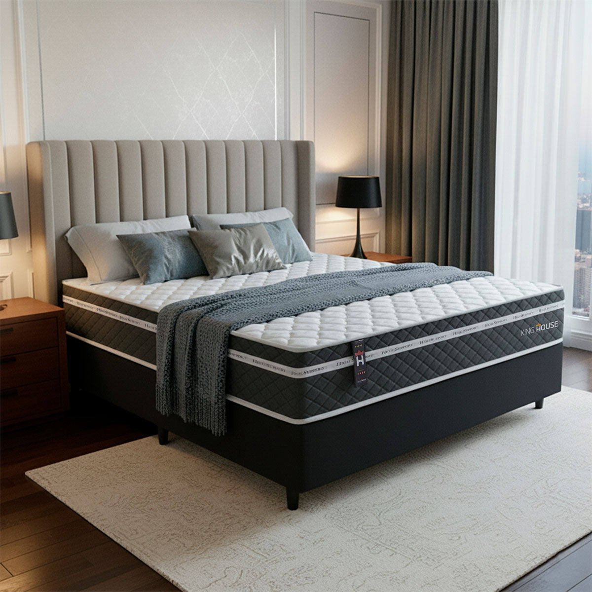 Cama Box Cairo Molas Ensacadas Casal 138x188 King House