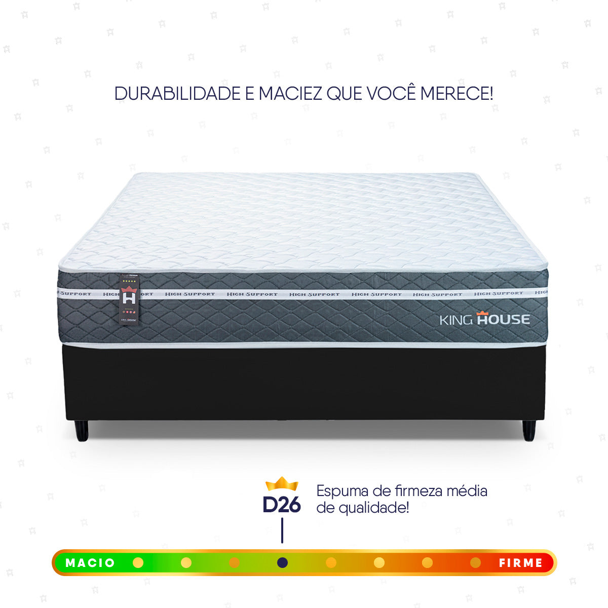 Cama Box Cairo Molas Ensacadas Casal 138x188 King House