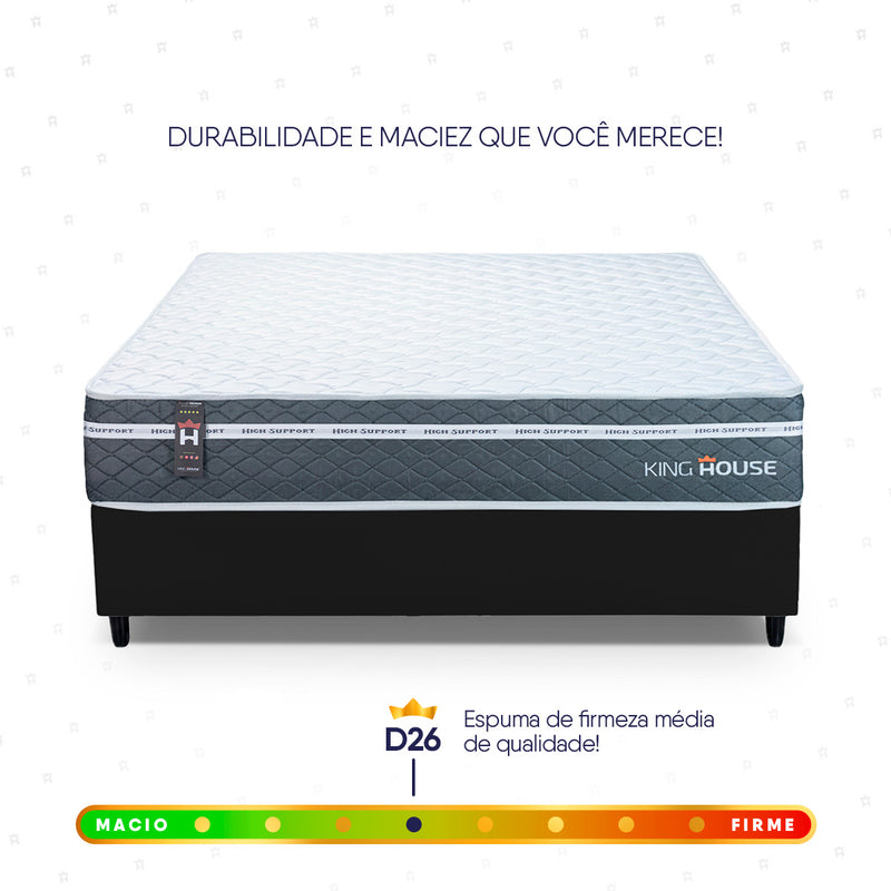 Cama Box Cairo Molas Ensacadas Casal 138x188 King House