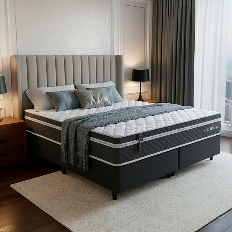 Cama Box Cairo Molas Ensacadas Queen 158x198 King House