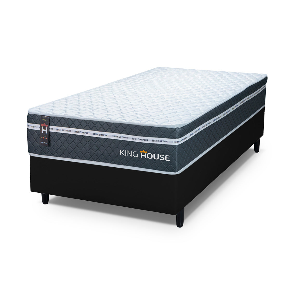 Cama Box Cairo Molas Ensacadas Solteiro 88x188 King House