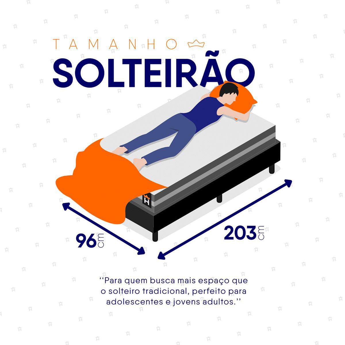 Cama Box Cairo Molas Ensacadas Solteirão 96x203 King House