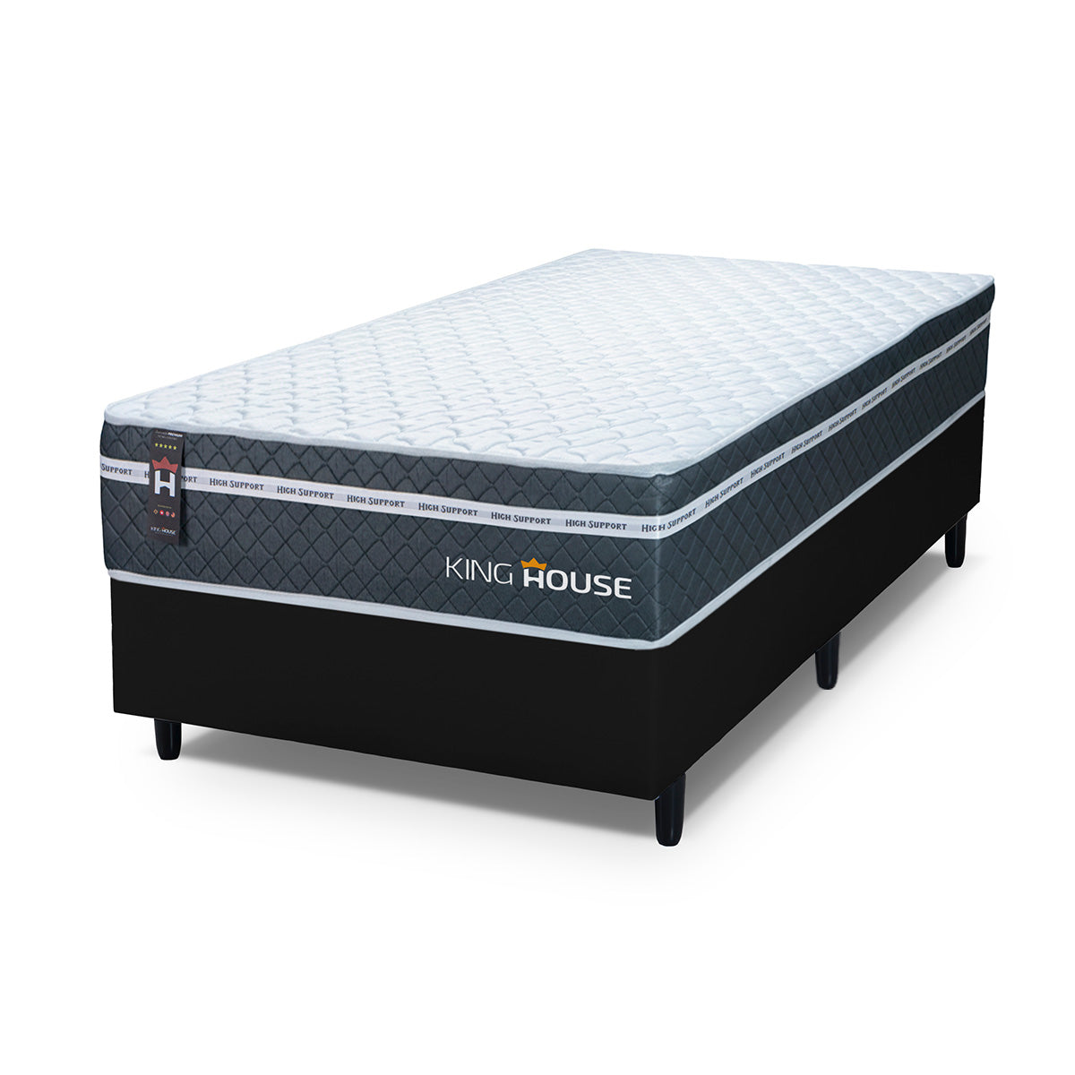 Cama Box Cairo Molas Ensacadas Solteirão 96x203 King House