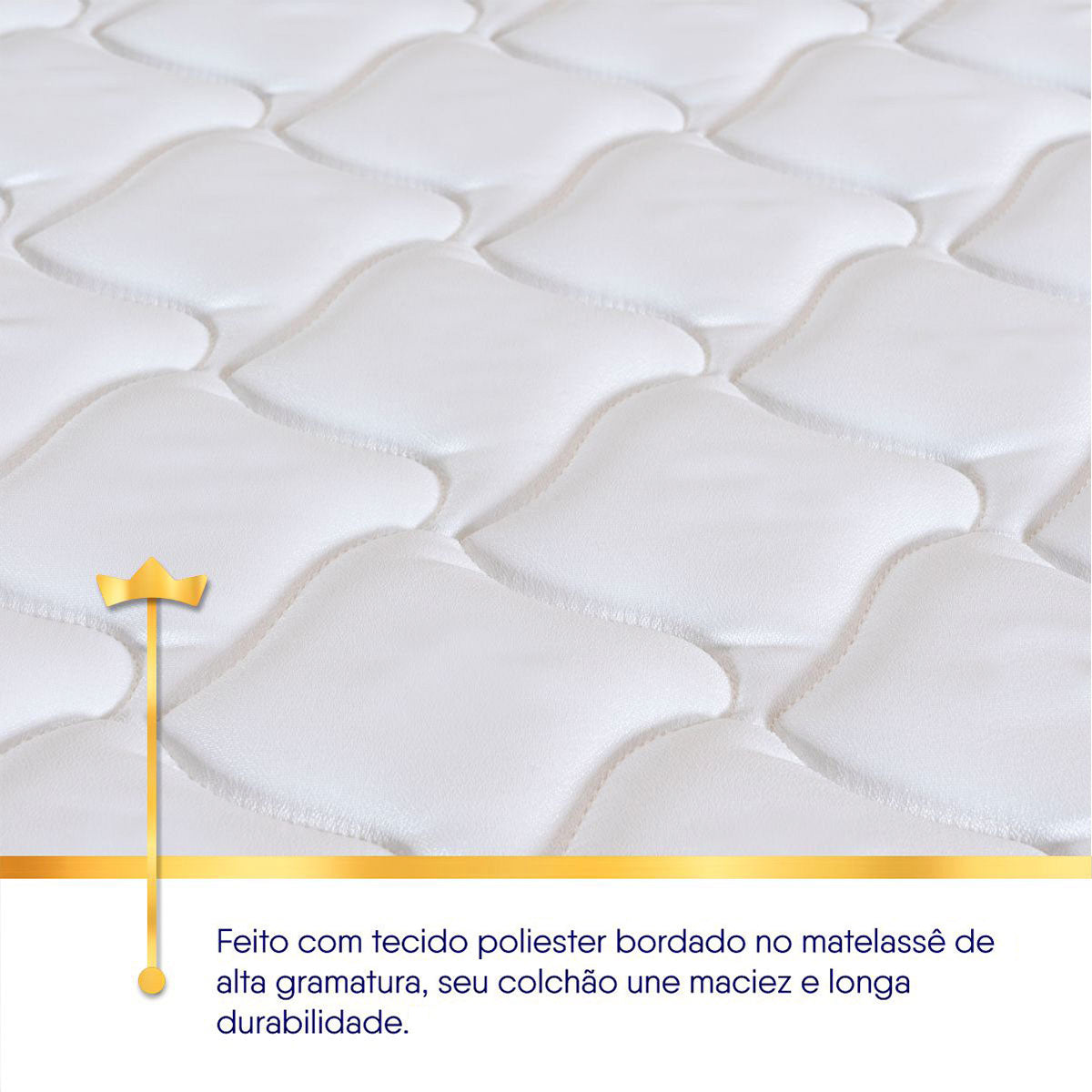 Cama Box Baú Lagos Molas Ensacadas 88x188 Branco King House