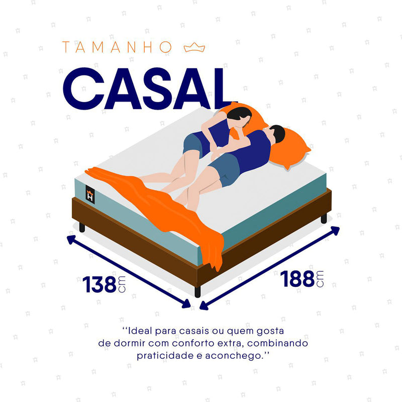 Cama Box Baú Lagos Molas Ensacadas Casal 138x188 King House