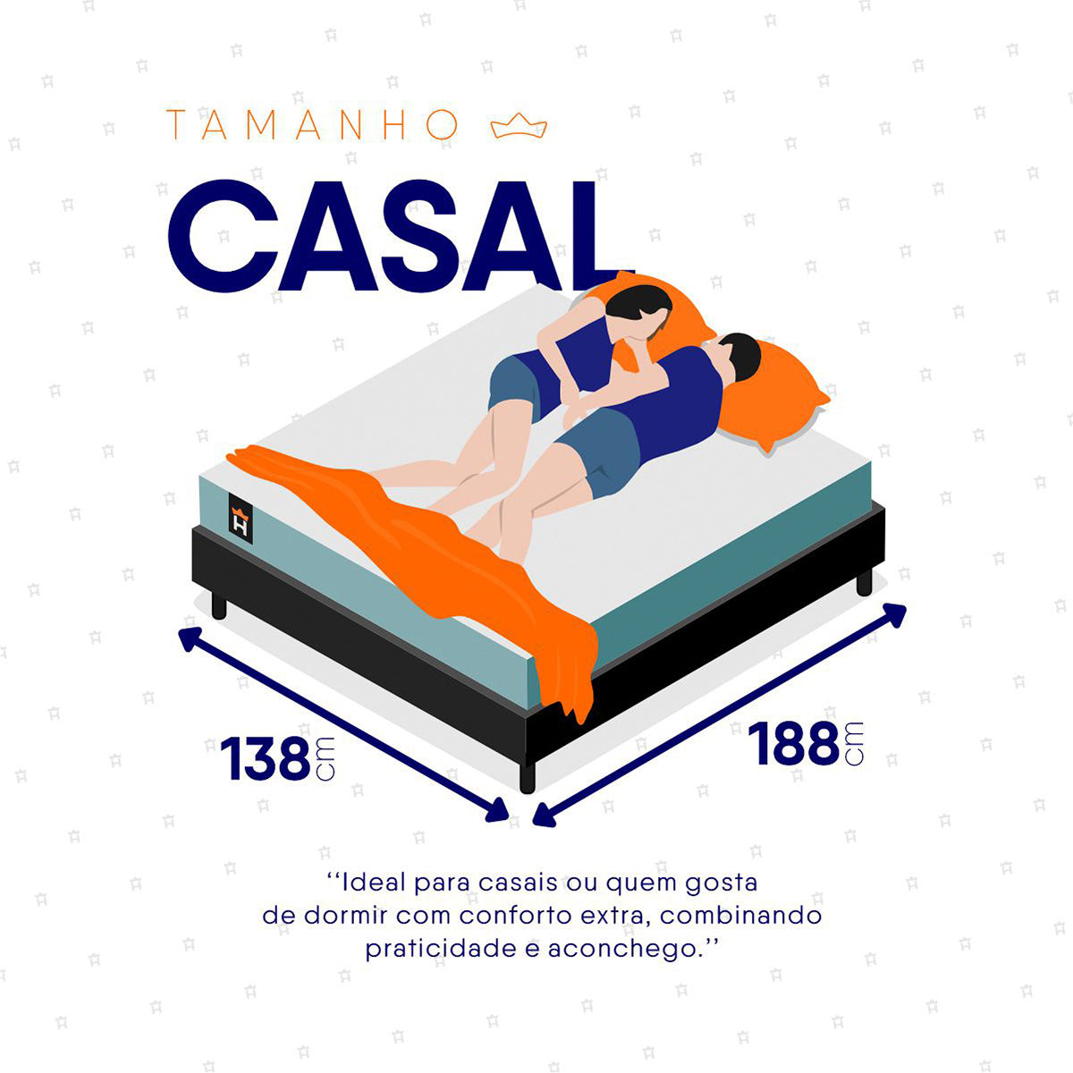 Cama Box Baú Lagos Molas Ensacadas Casal 138x188 King House