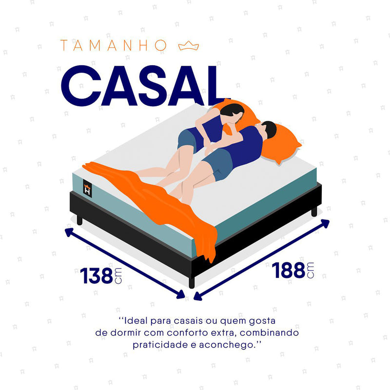 Cama Box Baú Lagos Molas Ensacadas Casal 138x188 King House