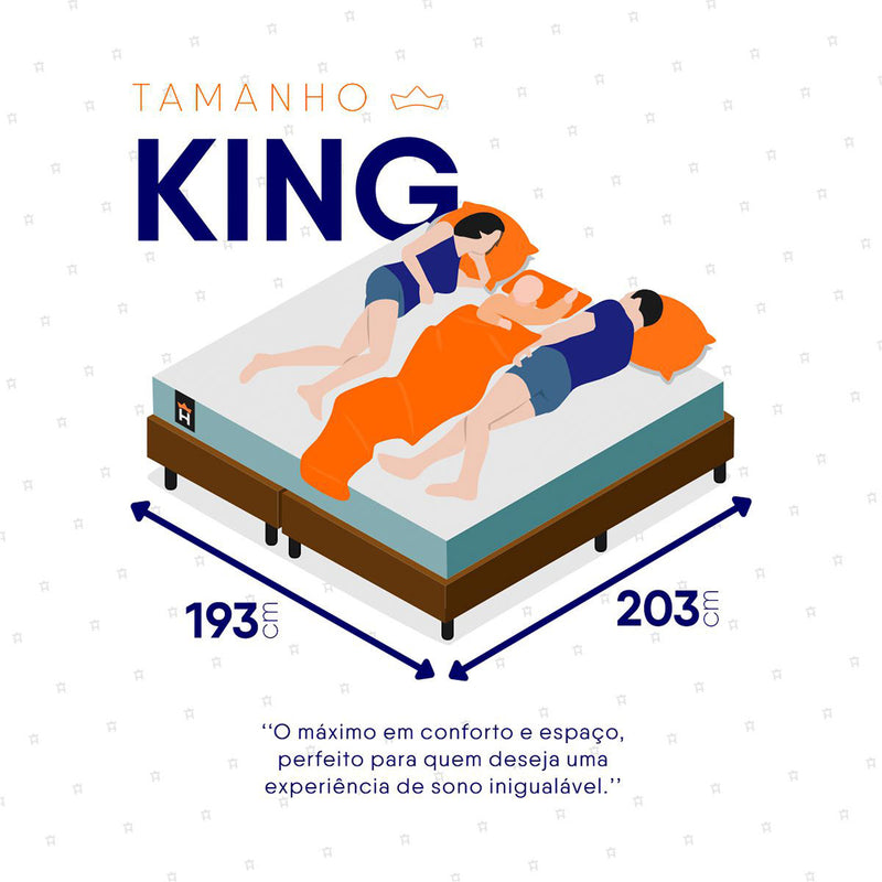 Cama Box Baú Lagos Molas Ensacadas King 193x203 King House