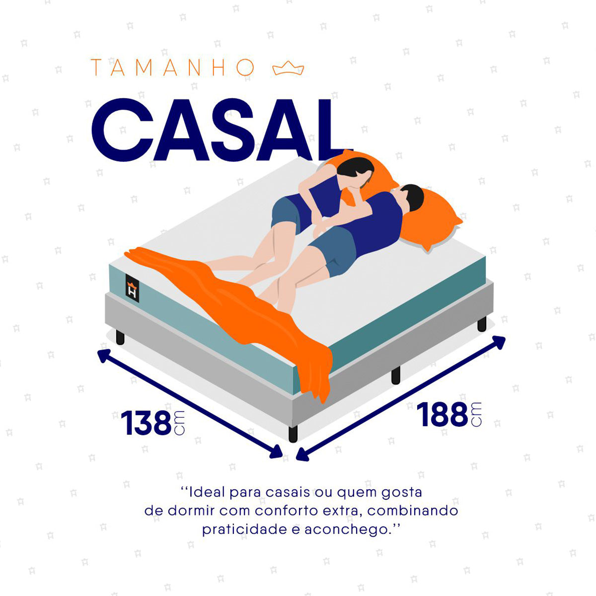 Cama Box Lagos Molas Ensacadas Casal 138x188 King House