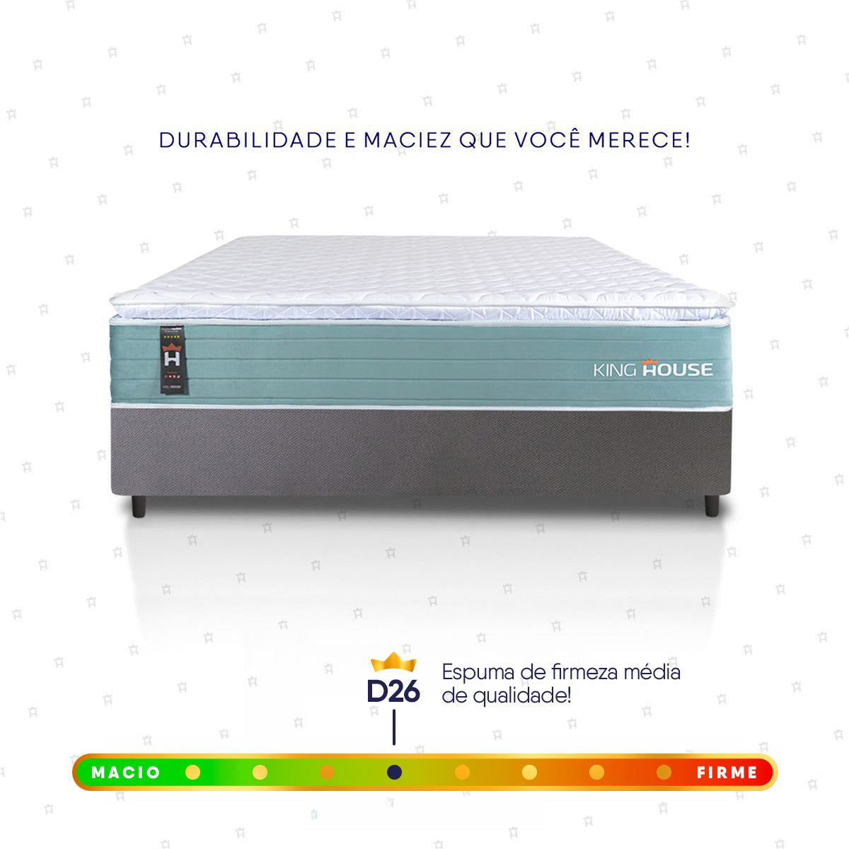 Cama Box Lagos Molas Ensacadas Casal 138x188 King House