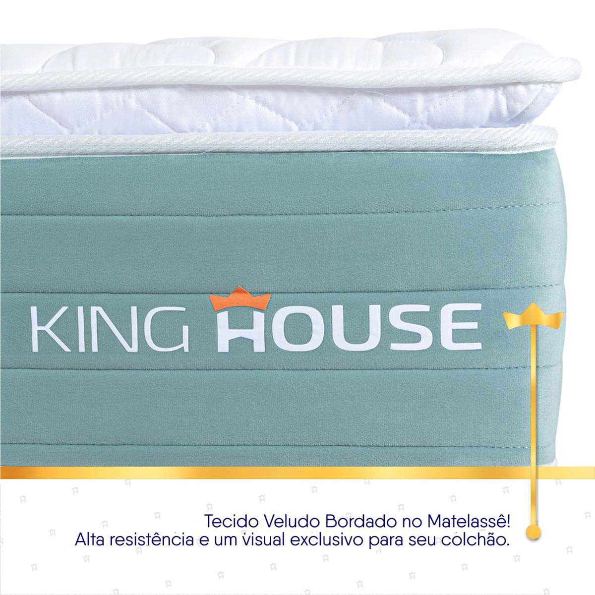 Cama Box Lagos Molas Ensacadas Casal 138x188 King House