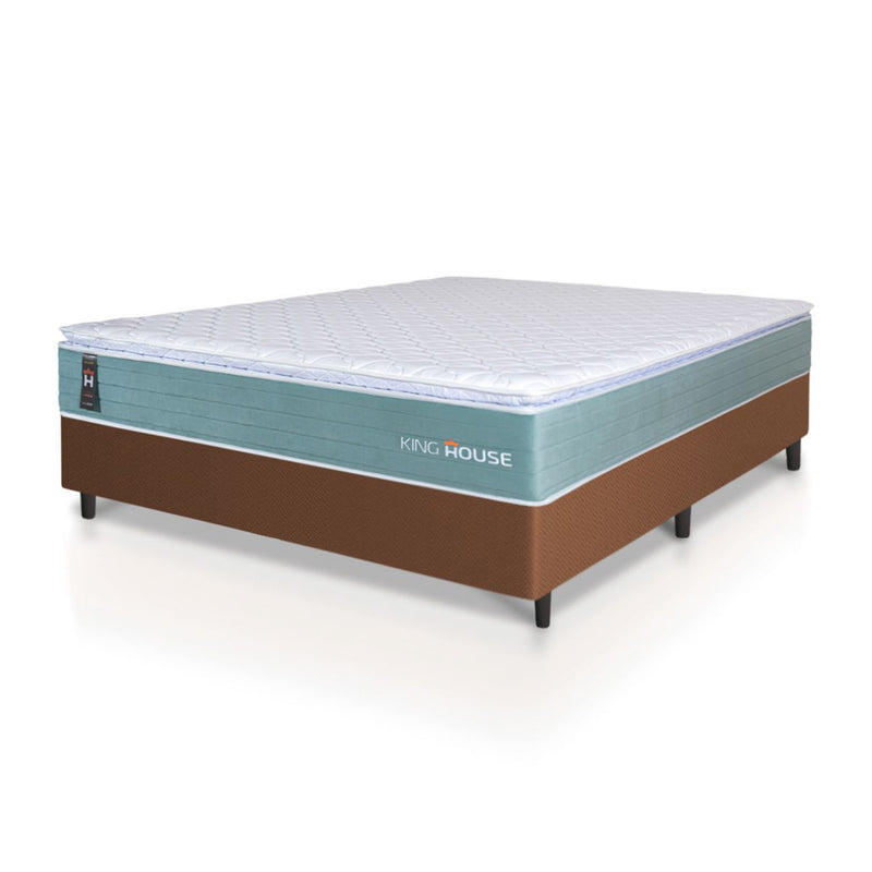 Cama Box Lagos Molas Ensacadas Casal 138x188 King House