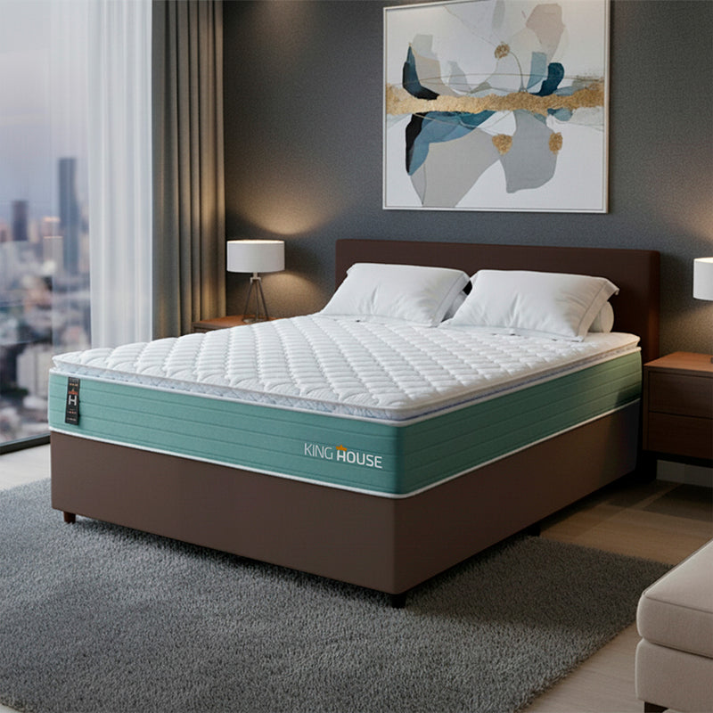 Cama Box Lagos Molas Ensacadas Casal 138x188 King House