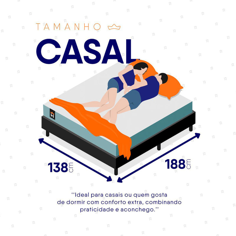 Cama Box Lagos Molas Ensacadas Casal 138x188 King House