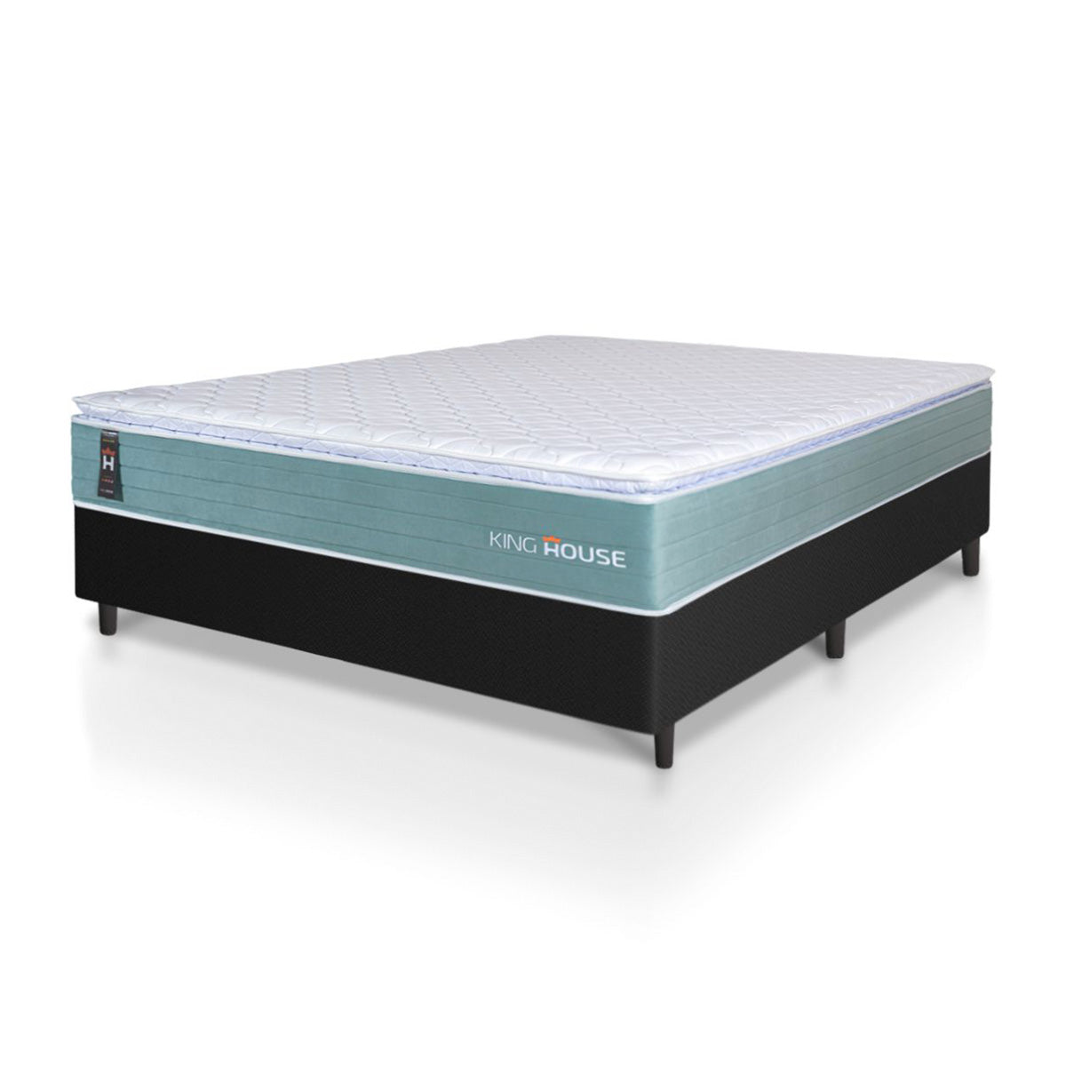 Cama Box Lagos Molas Ensacadas Casal 138x188 King House