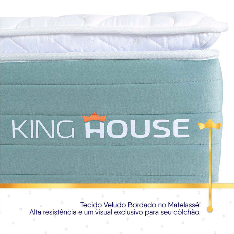 Cama Box Lagos Molas Ensacadas King 193x203 Preto King House