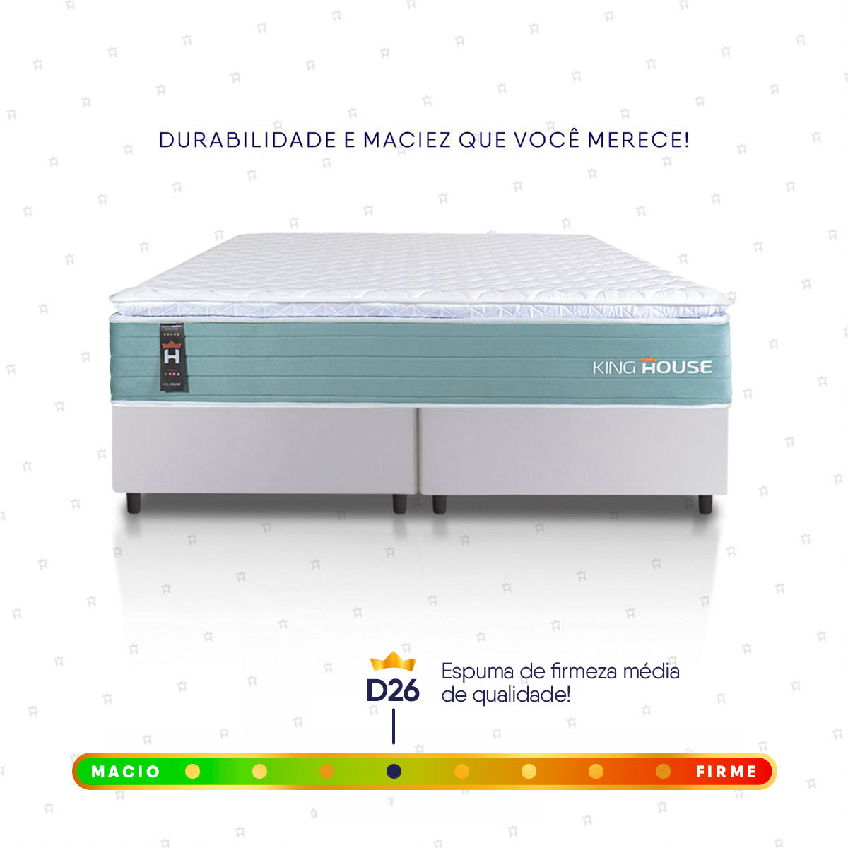 Cama Box Lagos Molas Ensacadas King 193x203 King House
