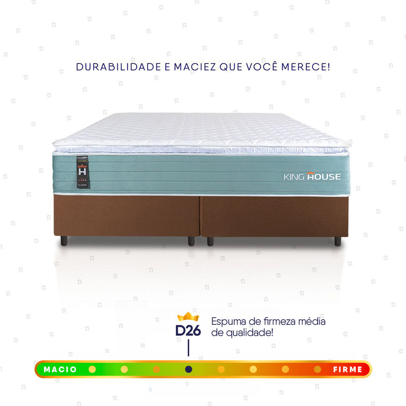 Cama Box Lagos Molas Ensacadas King 193x203 King House