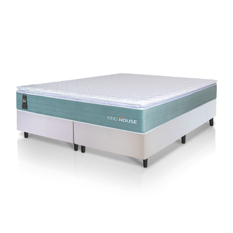 Cama Box Lagos Molas Ensacadas Queen 158x198 King House