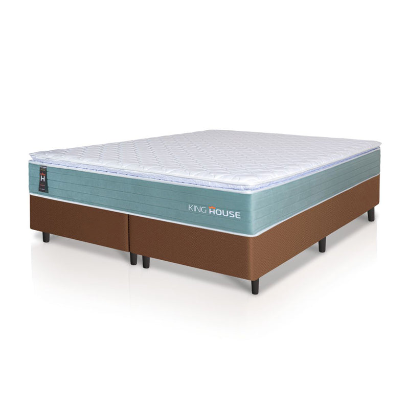 Cama Box Lagos Molas Ensacadas Queen 158x198 King House