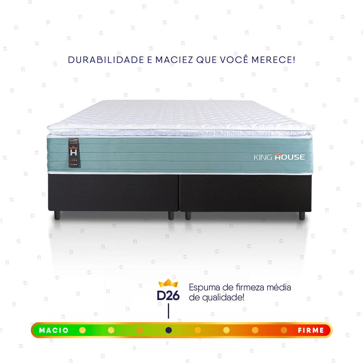 Cama Box Lagos Molas Ensacadas Queen 158x198 King House