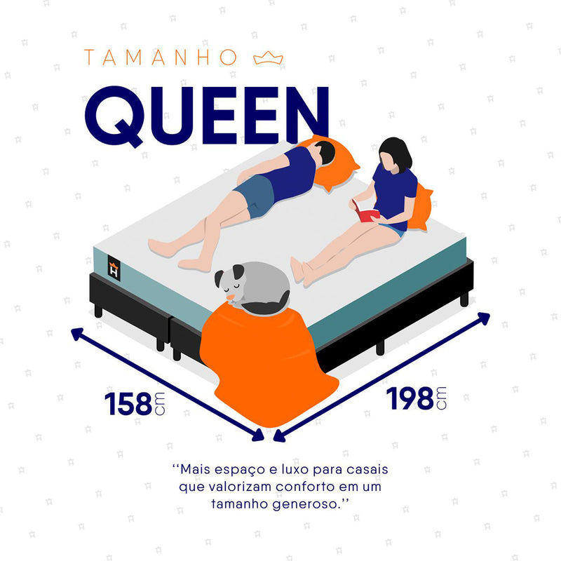 Cama Box Lagos Molas Ensacadas Queen 158x198 King House
