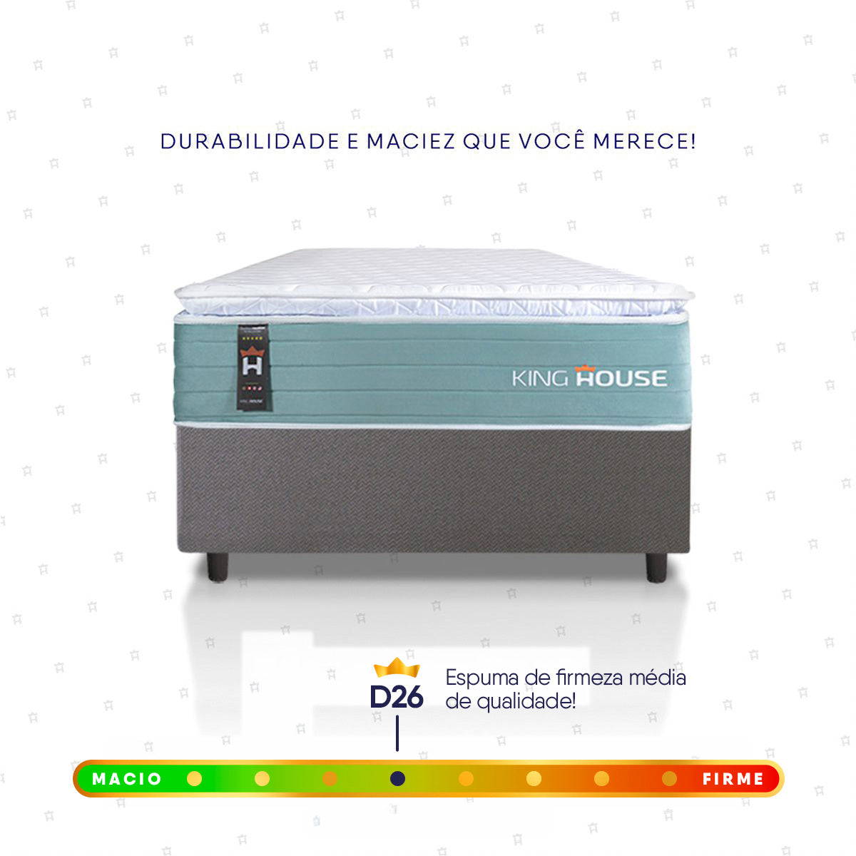 Cama Box Lagos Molas Ensacadas Solteirão 96x203 King House