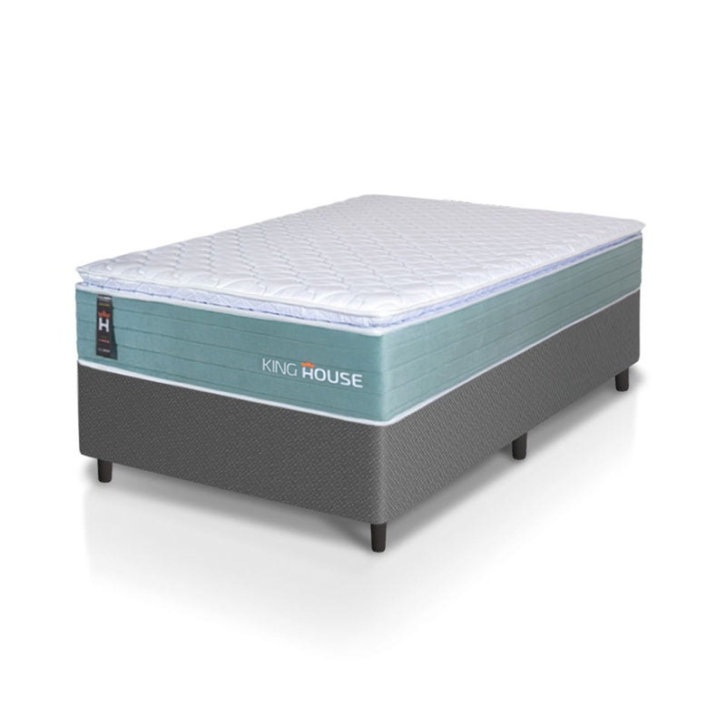 Cama Box Lagos Molas Ensacadas Solteirão 96x203 King House