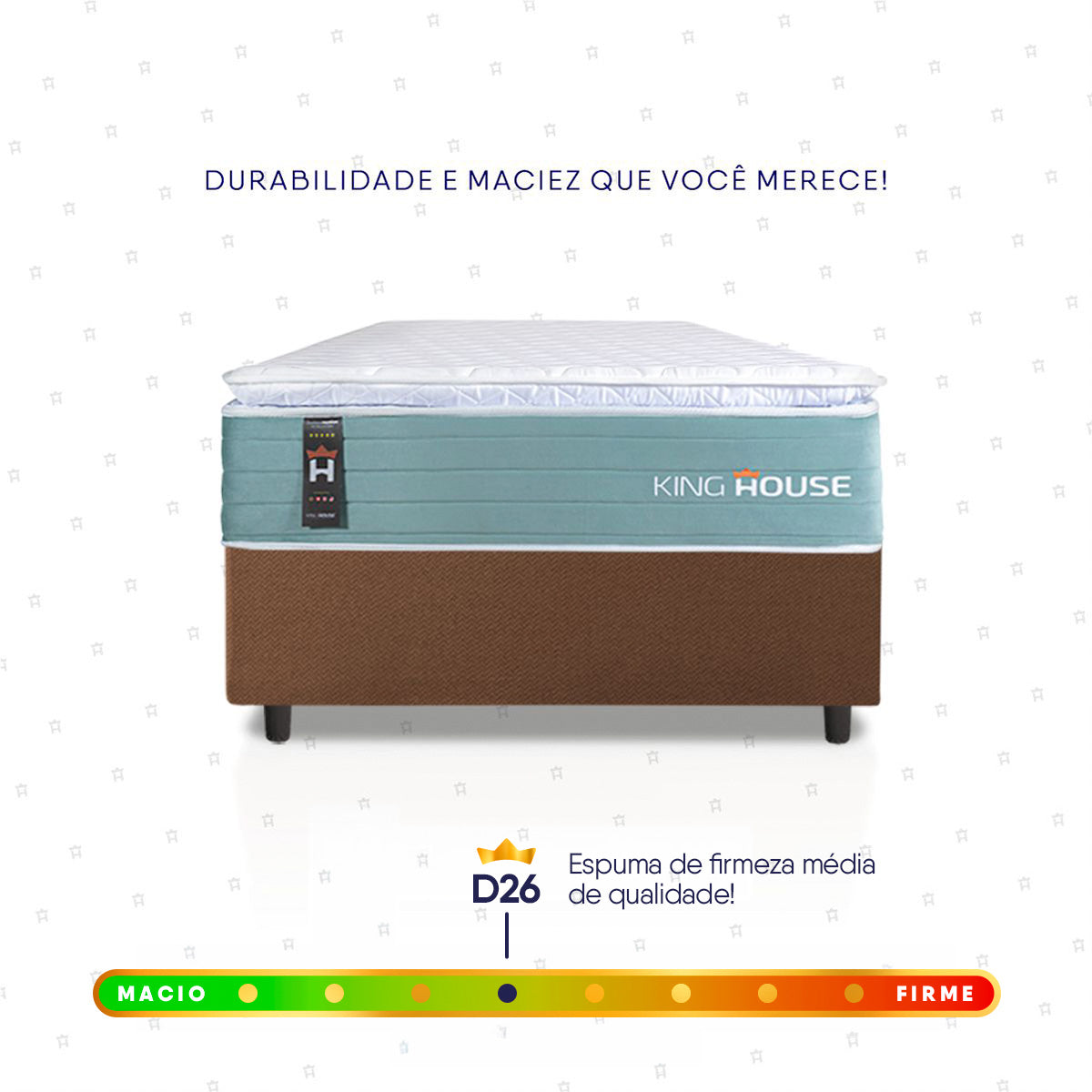 Cama Box Lagos Molas Ensacadas Solteirão 96x203 King House