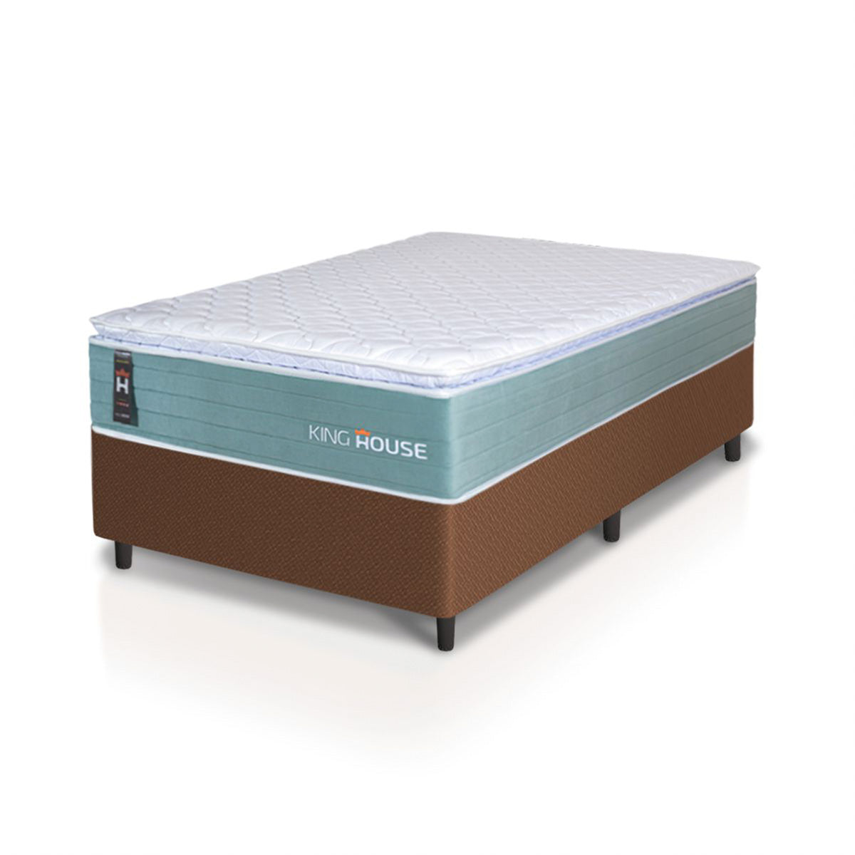 Cama Box Lagos Molas Ensacadas Solteirão 96x203 King House