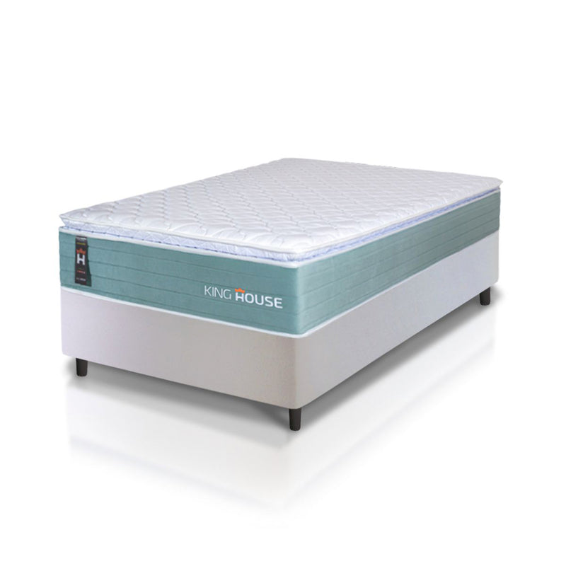 Cama Box Lagos Molas Ensacadas Solteiro 88x188 King House