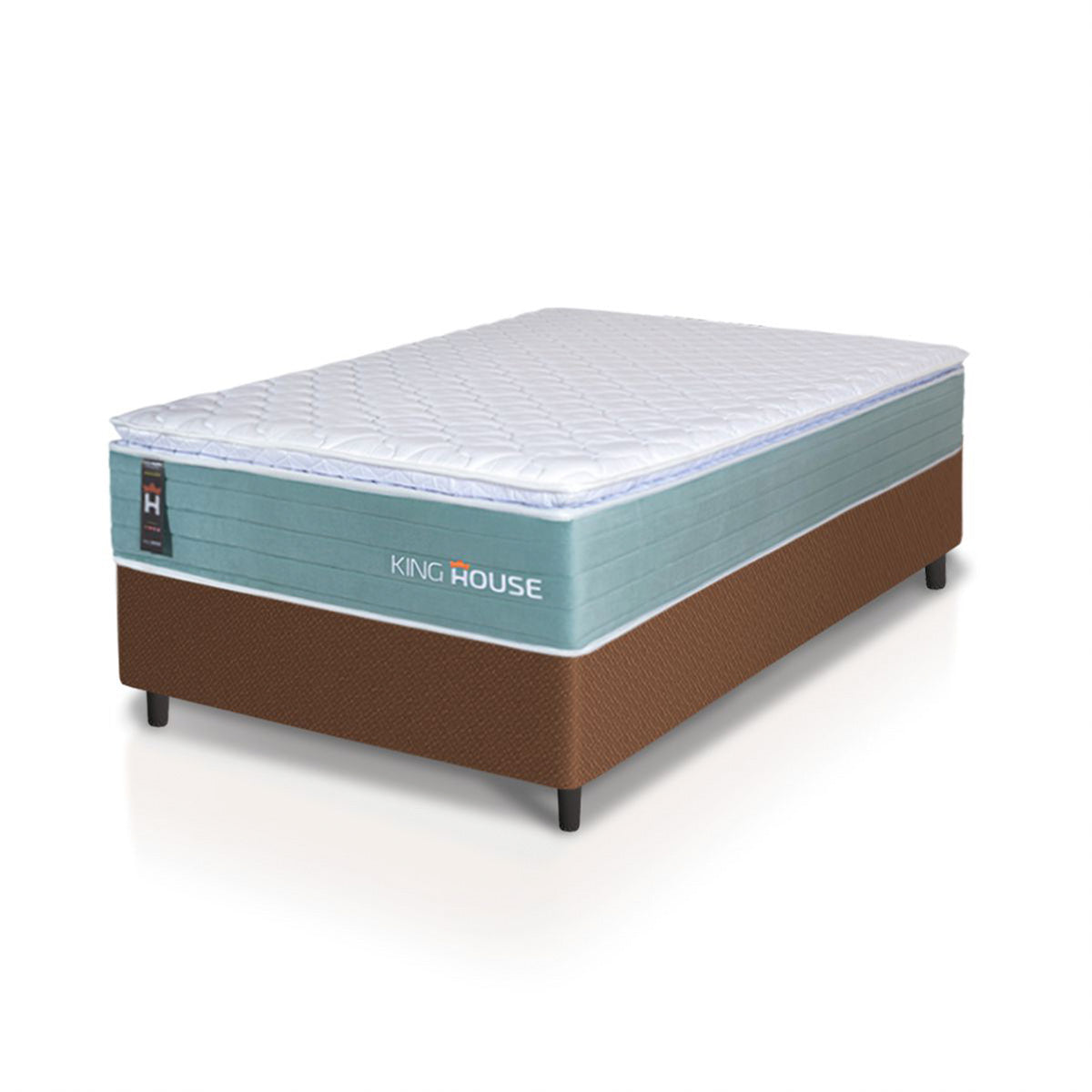 Cama Box Lagos Molas Ensacadas Solteiro 88x188 King House