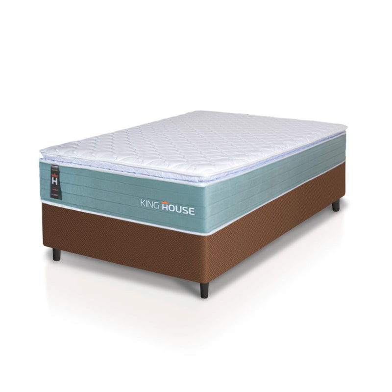 Cama Box Lagos Molas Ensacadas Solteiro 88x188 King House