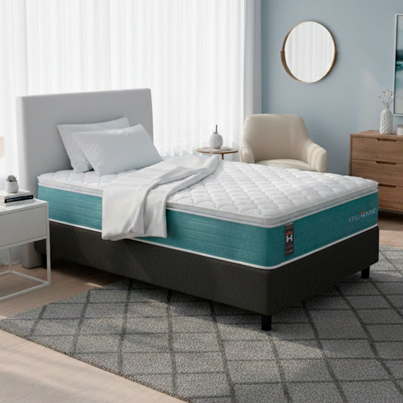 Cama Box Lagos Molas Ensacadas Solteiro 88x188 King House