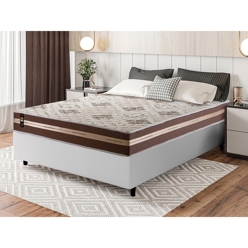 Cama Box Espuma Chicago Viúva 128x188 Marrom King House