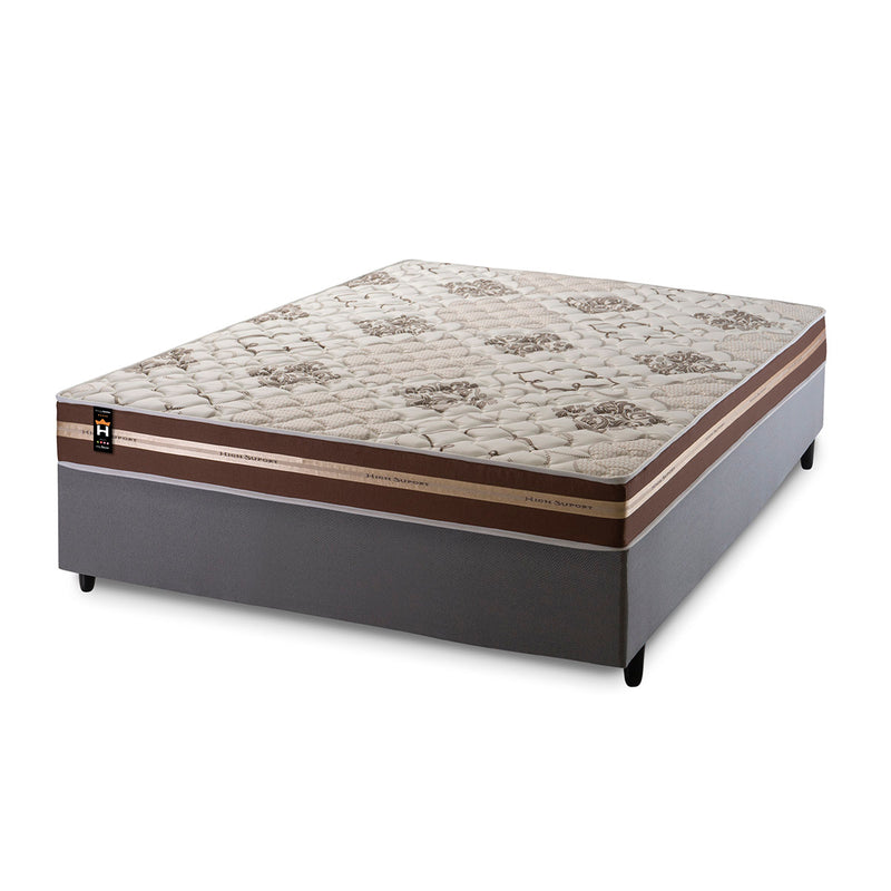 Cama Box Espuma Chicago Casal 138x188 Marrom King House