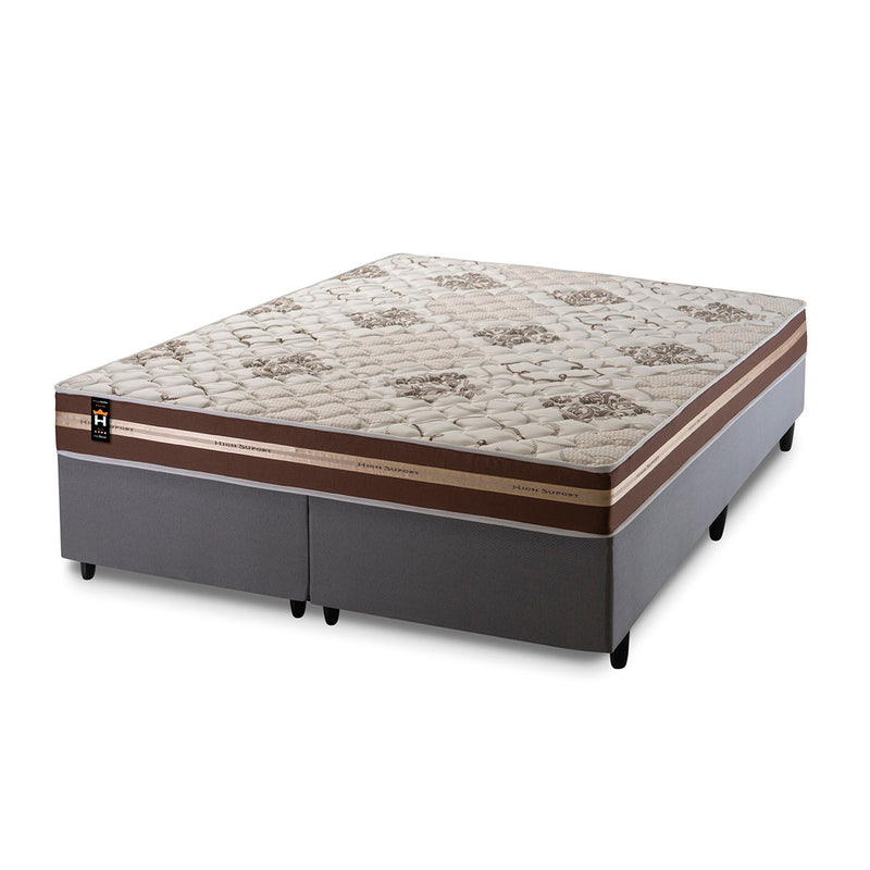 Cama Box Chicago Espuma King 193x203 Marrom King House