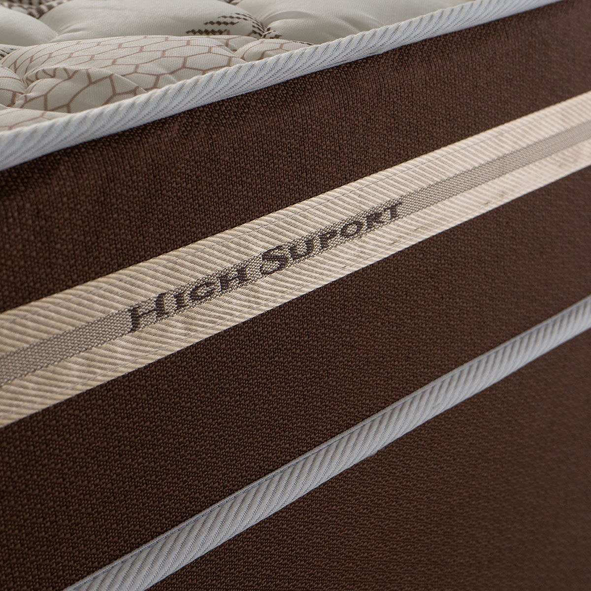 Cama Box Chicago Espuma King 193x203 Marrom King House