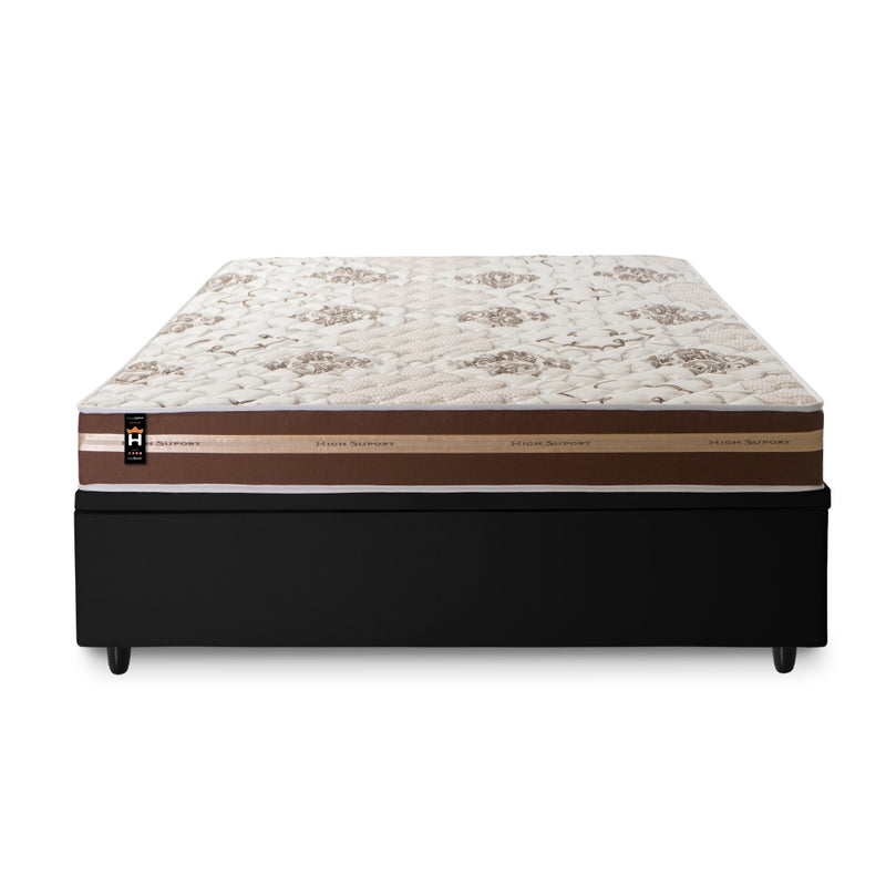 Cama Box Baú Chicago 138x188 Preto Espuma D33 King House
