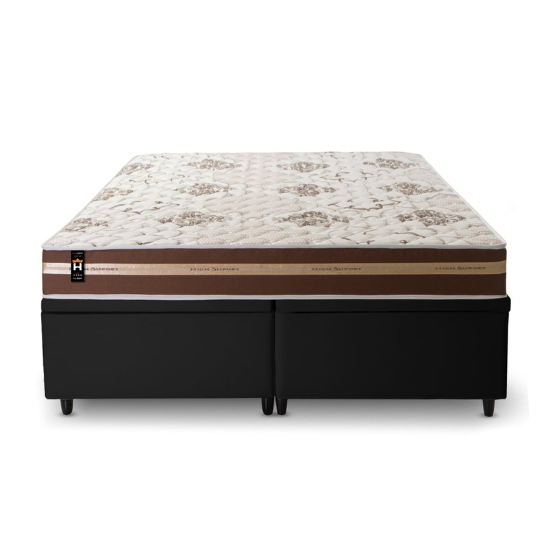 Cama Box Baú Chicago Espuma D33 193x203 Preto King House