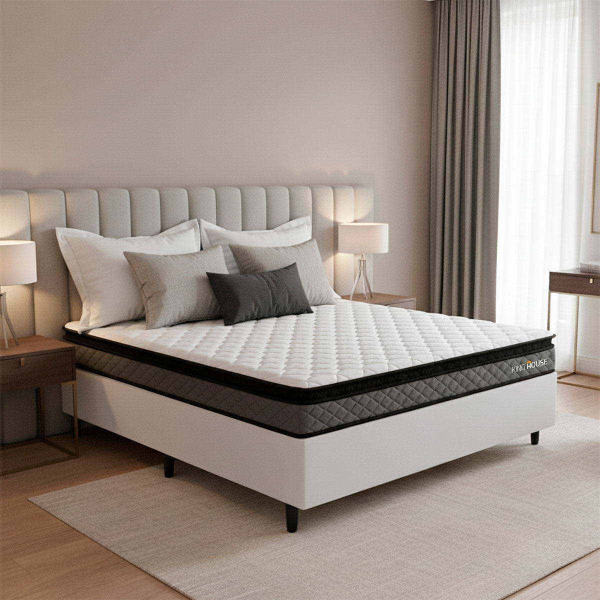 Cama Box Espuma Chicago Casal 138x188 Branco