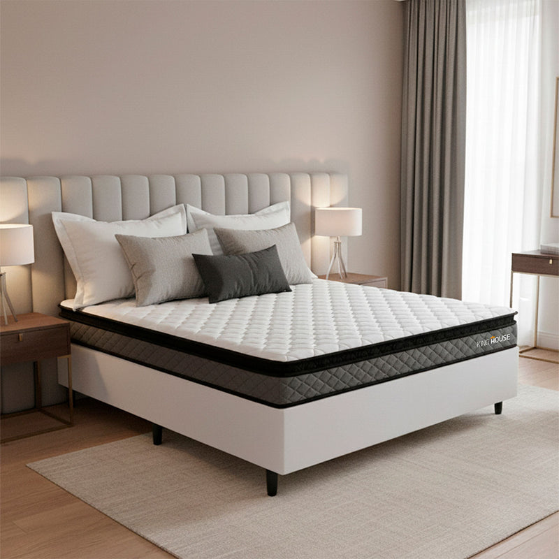 Cama Box Espuma Chicago Casal 138x188 Branco