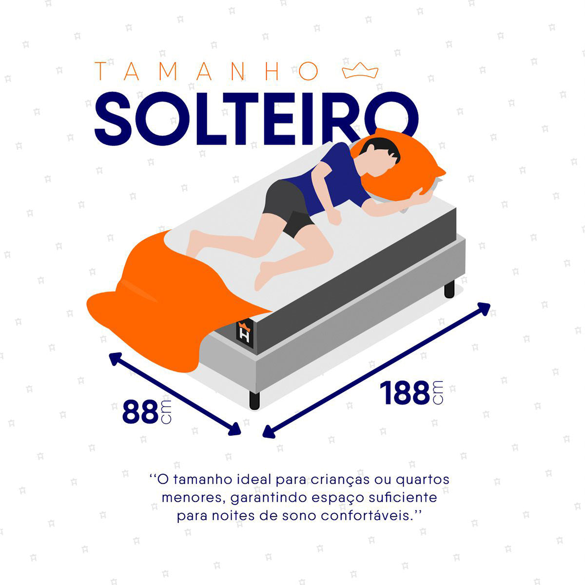Cama Box Espuma Chicago Solteiro 88x188 Branco