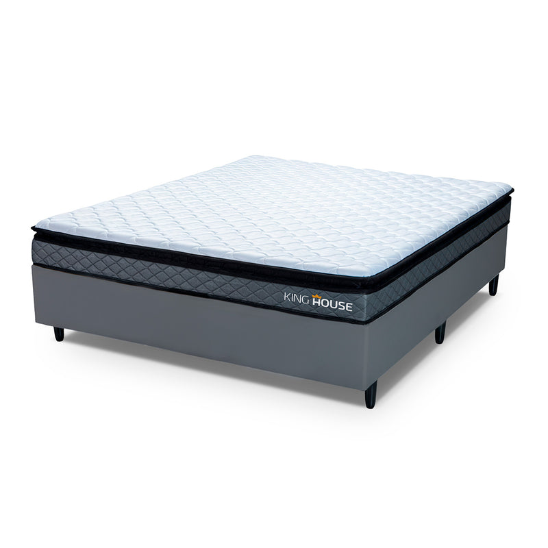 Cama Box Espuma Chicago Casal 138x188 Espuma D33